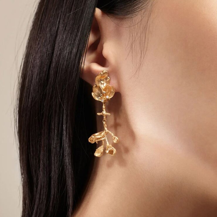 boucles d'oreilles Ole Lynggaard en or jaune 18 ct