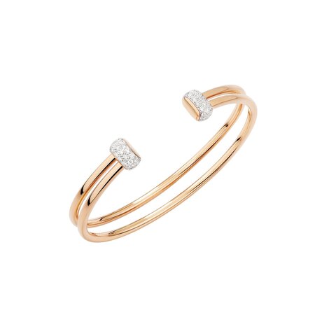 Pomellato armband in rosé goud 18kt met briljant van 0,65 karaat