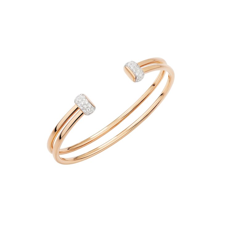 Pomellato armband in rosé goud 18kt met briljant van 0,65 karaat