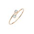 Pomellato armband in rosé goud 18kt met topaas blauw omringd door briljanten van 0,02 karaat - thumb