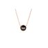 Pomellato ketting in rosé goud 18kt met onyx & parelmoer omringd door briljanten van 0,04 karaat - thumb