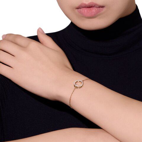Pomellato armband in rosé goud 18kt met briljant van 0,23 karaat