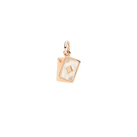 DoDo hanger in rosé goud 9kt met email