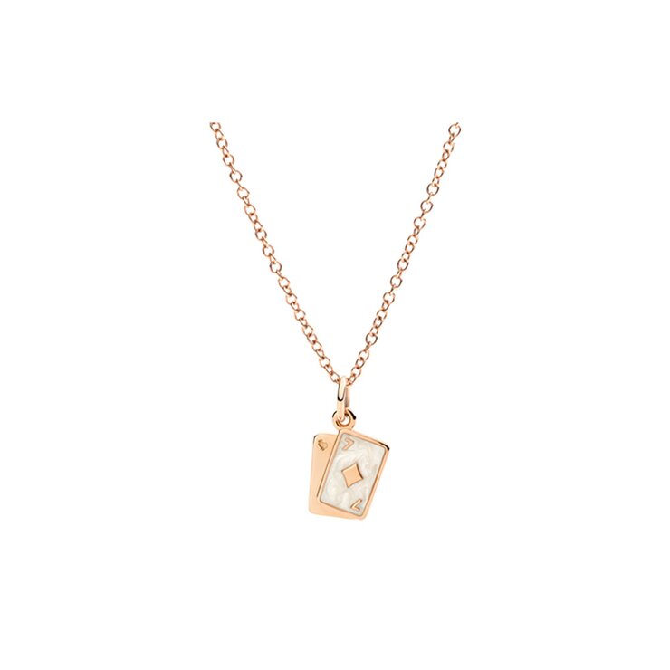 pendentif DoDo en or rose 9 ct avec émail