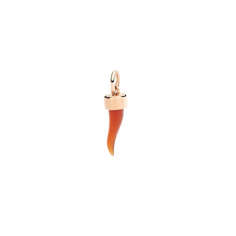 DoDo hanger in rosé goud 9kt met carnelian