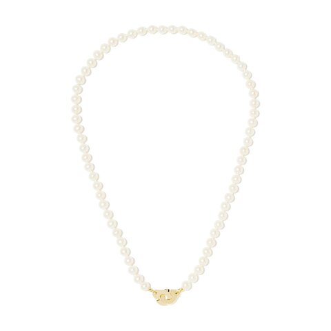 collier dinh van en or jaune 18 ct avec perles