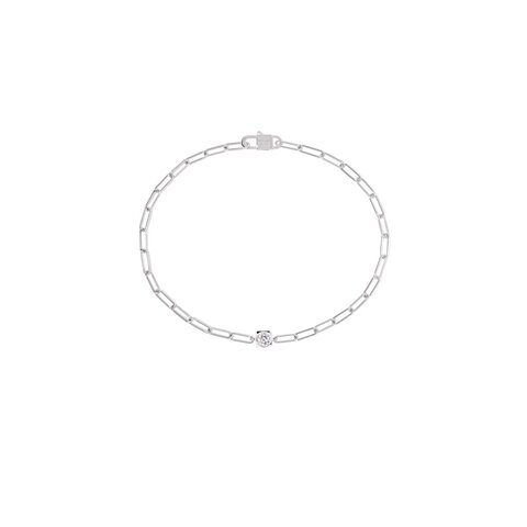 dinh van armband in wit goud 18kt met briljant van 0,10 karaat