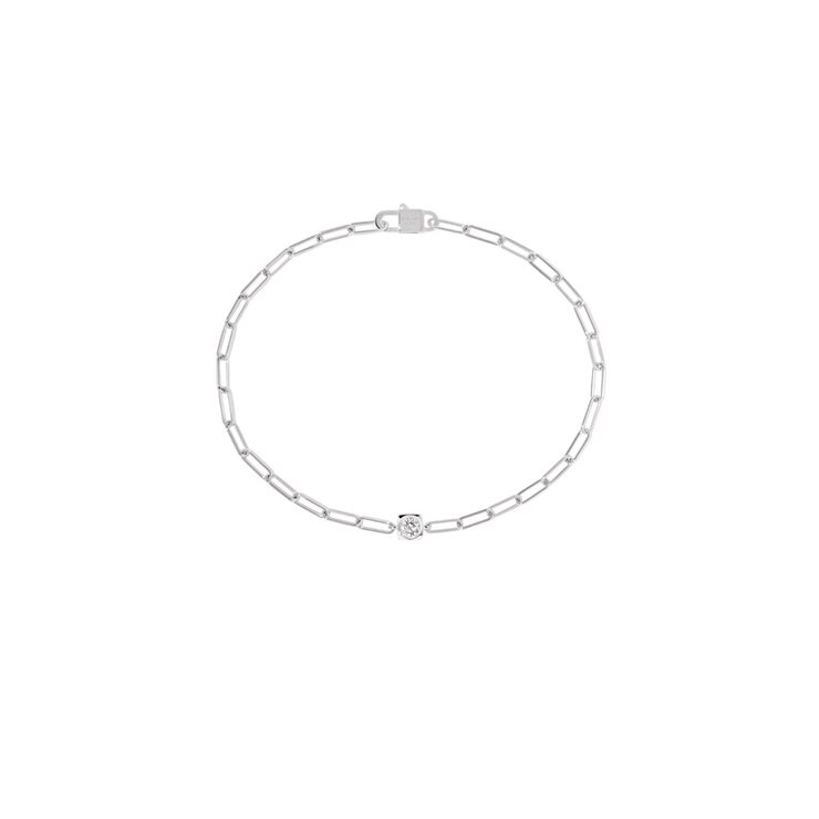 dinh van armband in wit goud 18kt met briljant van 0,10 karaat