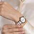 Rado horloge met een kast in rosé pvd-coating, met een wijzerplaat in het wit met  briljant en een diameter van 30,5 - thumb