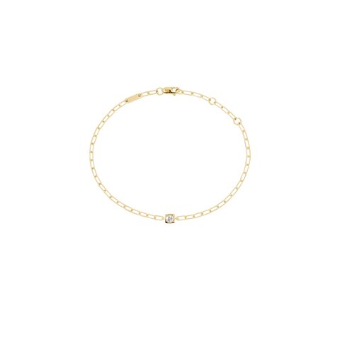 dinh van armband in geel goud 18kt met briljant van 0,07 karaat