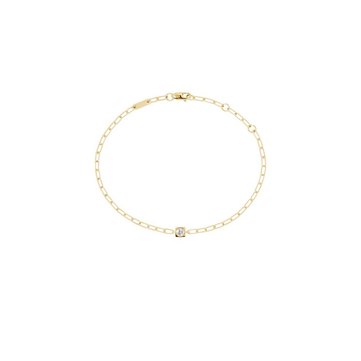 dinh van armband in geel goud 18kt met briljant van 0,07 karaat