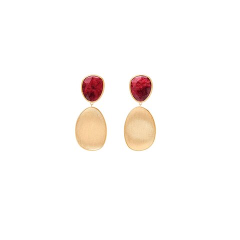 boucles d'oreilles Marco Bicego en or jaune 18 ct avec thulite