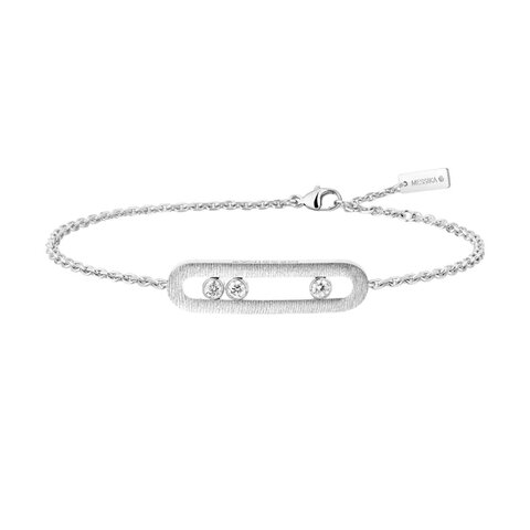 bracelet Messika en or blanc 18 ct avec brillant de 0.20 carat
