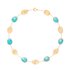 Marco Bicego ketting in geel goud 18kt met turquoise - thumb