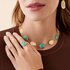 Marco Bicego ketting in geel goud 18kt met turquoise - thumb