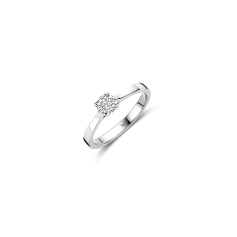 bague de fiançailles The Exclusive Collection en or blanc 18 ct avec brillant (diamant rond) de 0.43 carat