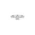 The Exclusive Collection verlovingsring in wit goud 18kt met briljant (ronde diamant) van 0,70 karaat als hoofdsteen omringd door briljanten van 0,22 karaat - thumb