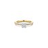 The Exclusive Collection verlovingsring in geel goud 18kt met briljant (ronde diamant) van 0,40 karaat als hoofdsteen omringd door briljanten van 0,22 karaat - thumb