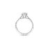 The Exclusive Collection verlovingsring in wit goud 18kt met cushion diamant van 1,02 karaat als hoofdsteen omringd door briljanten van 0,40 karaat - thumb