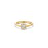 The Exclusive Collection verlovingsring in geel goud 18kt met cushion diamant van 0,23 karaat als hoofdsteen omringd door briljanten van 0,09 karaat - thumb