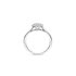 The Exclusive Collection verlovingsring in wit goud 18kt met briljant (ronde diamant) van 0,41 karaat als hoofdsteen omringd door briljanten van 0,15 karaat - thumb