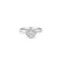 The Exclusive Collection verlovingsring in wit goud 18kt met briljant (ronde diamant) van 0,41 karaat als hoofdsteen omringd door briljanten van 0,15 karaat - thumb