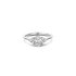 The Exclusive Collection verlovingsring in wit goud 18kt met ovalen diamant van 0,61 karaat als hoofdsteen omringd door briljanten van 0,19 karaat - thumb