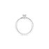 The Exclusive Collection verlovingsring in wit goud 18kt met briljant (ronde diamant) van 0,24 karaat omringd door briljanten van 0,24 karaat - thumb