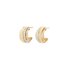boucles d'oreilles Marco Bicego en or jaune 18 ct avec brillant de 0.44 carat - thumb