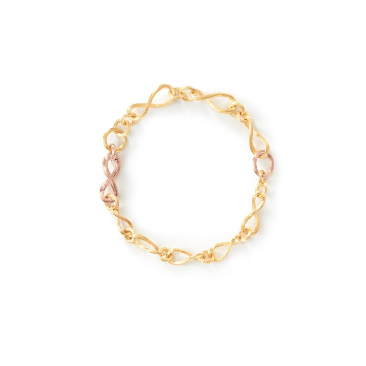Ole Lynggaard armband in geel en rosé goud 18kt