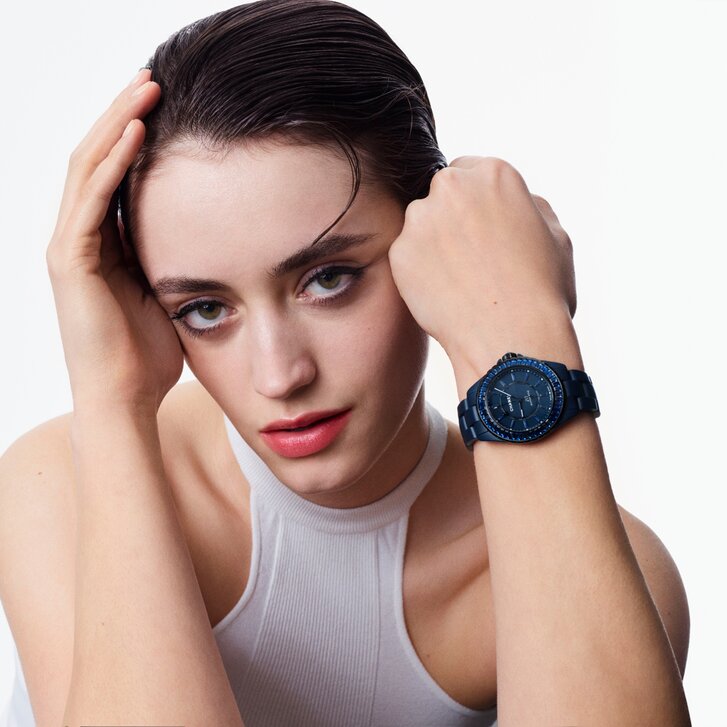 It’s not black. It’s not white. It’s Bleu: CHANEL J12 BLEU 