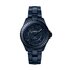 CHANEL horloge met een kast in keramiek, met een wijzerplaat in het blauw en een diameter van 38 - thumb