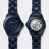 CHANEL horloge met een kast in keramiek, met een wijzerplaat in het blauw en een diameter van 38 - thumb
