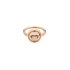 Pomellato ring in rosé goud 18kt met turquoise omringd door briljanten van 0,06 karaat - thumb