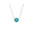 Pomellato ketting in rosé goud 18kt met turquoise omringd door briljanten van 0,05 karaat - thumb