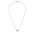 Pomellato ketting in rosé goud 18kt met turquoise omringd door briljanten van 0,05 karaat - thumb