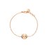 Pomellato armband in rosé goud 18kt met turquoise omringd door briljanten van 0,03 karaat - thumb
