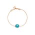 Pomellato armband in rosé goud 18kt met turquoise omringd door briljanten van 0,03 karaat - thumb