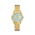 Balmain horloge met een kast in gele pvd-coating, met een wijzerplaat in het parelmoer met  briljant en een diameter van 32 - thumb