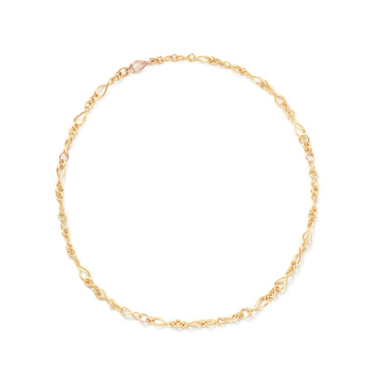 Ole Lynggaard ketting in geel en rosé goud 18kt