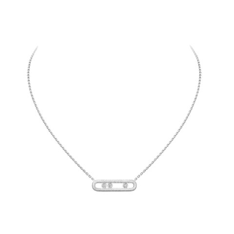Messika ketting in wit goud 18kt met briljant van 0,22 karaat