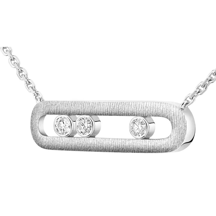 Messika ketting in wit goud 18kt met briljant van 0,22 karaat