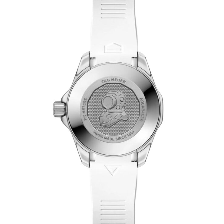 TAG Heuer horloge met een kast in keramiek op staal, met een wijzerplaat in het blauw met briljant en een diameter van 36