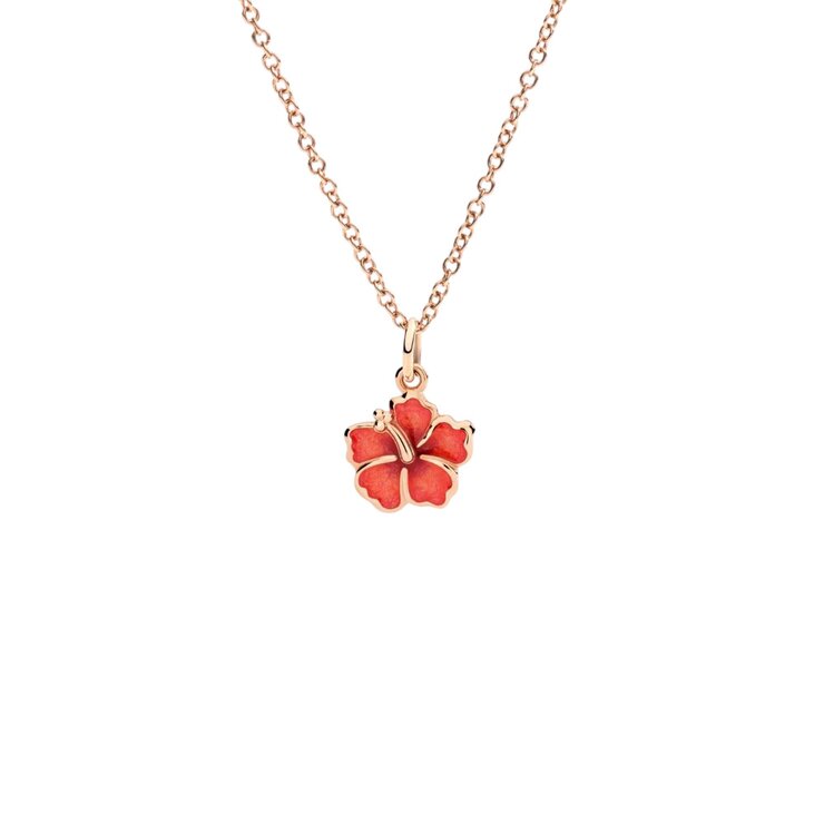 DoDo hanger in rosé goud 9kt met email