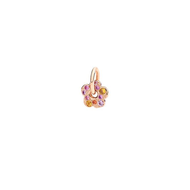 DoDo hanger in rosé goud 9kt met saffier