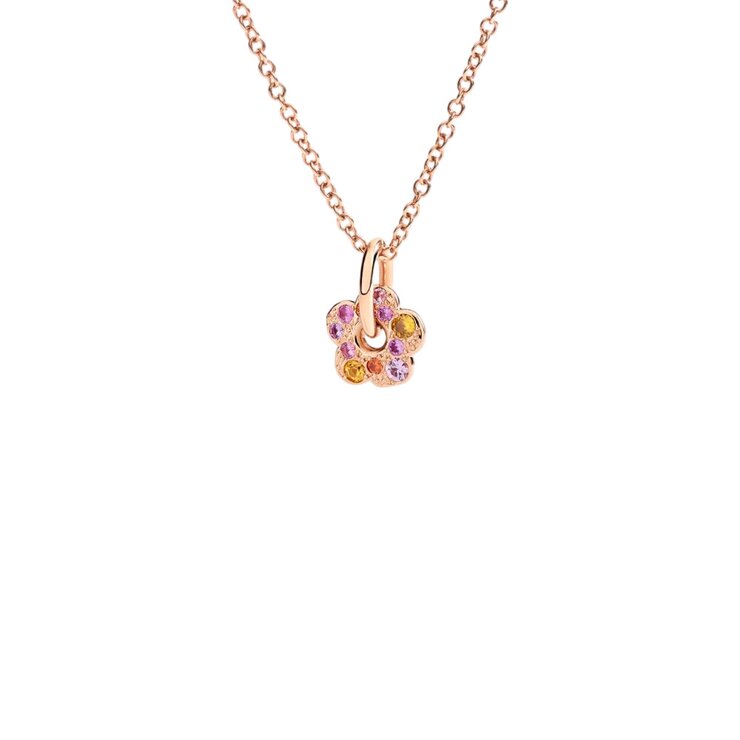DoDo hanger in rosé goud 9kt met saffier