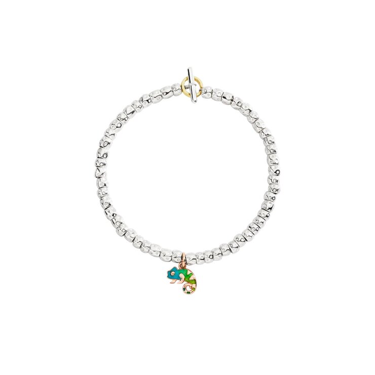 pendentif DoDo en or rose 9 ct avec émail