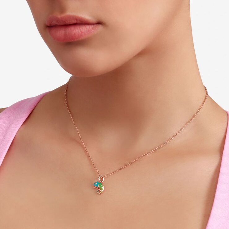 DoDo hanger in rosé goud 9kt met email