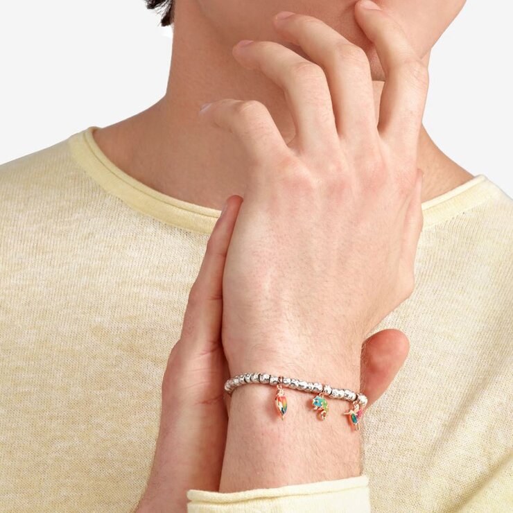 DoDo hanger in rosé goud 9kt met email