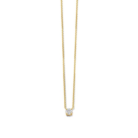 Casteur by Casteur ketting in geel goud 18kt met briljant van 0,40 karaat